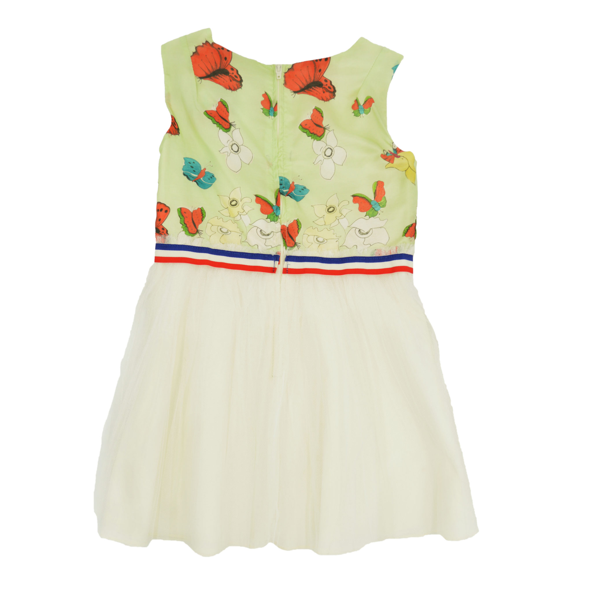 Limited Edition Silk and tulle Butterfly Print Party Dress for girls