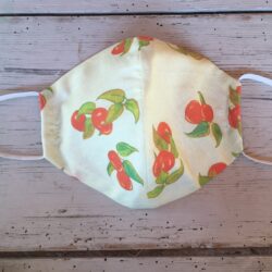 Adult size cherry print mask